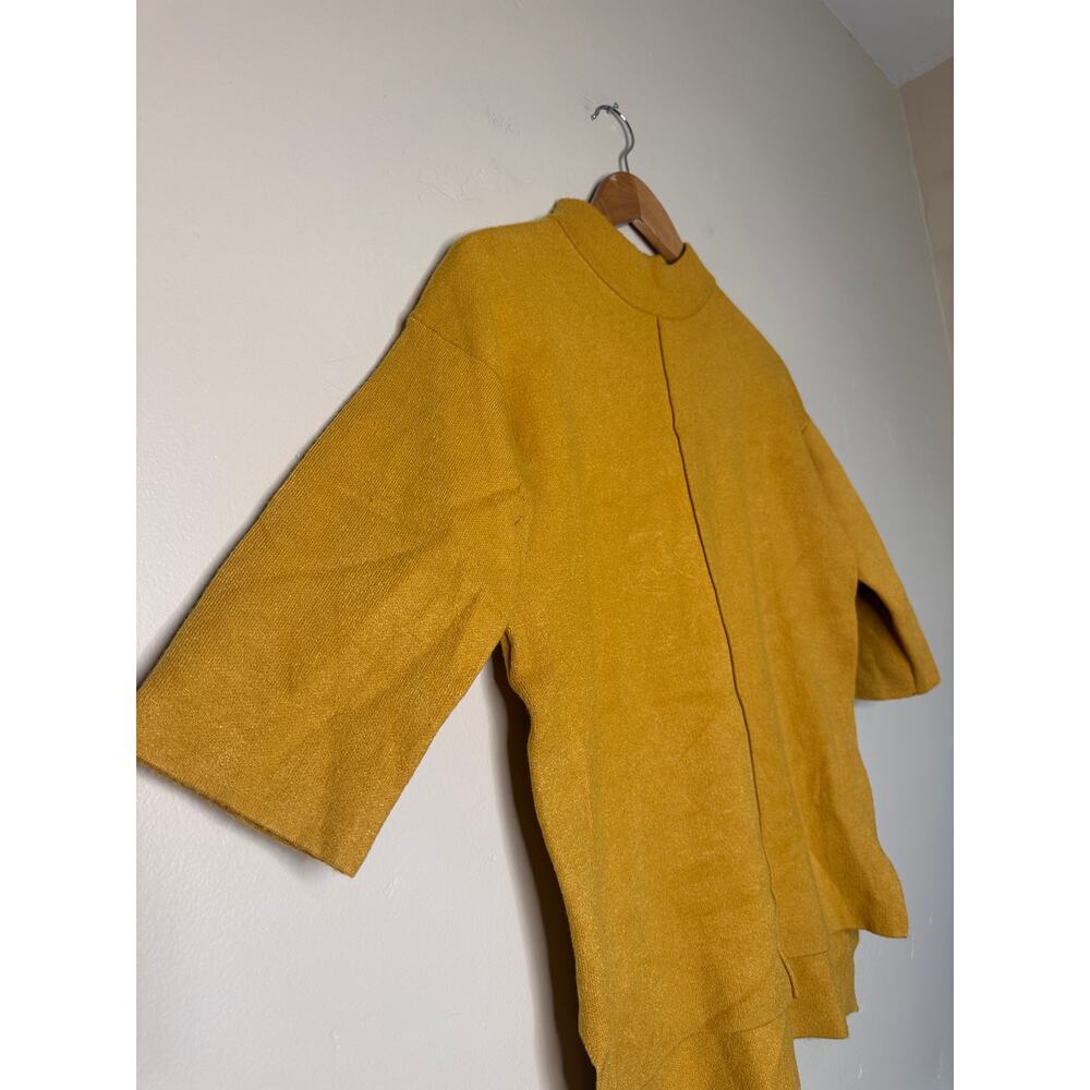 Rachel Zoe Super Soft Gold 3/4 Sleeve Sweater XS - Picture 3 of 5